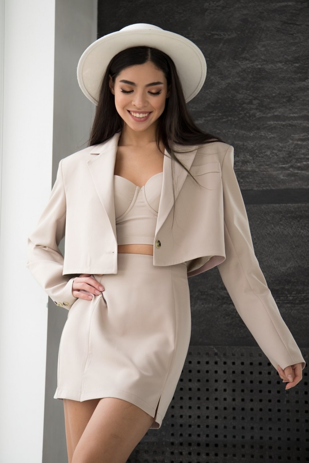 Torero suit with skirt