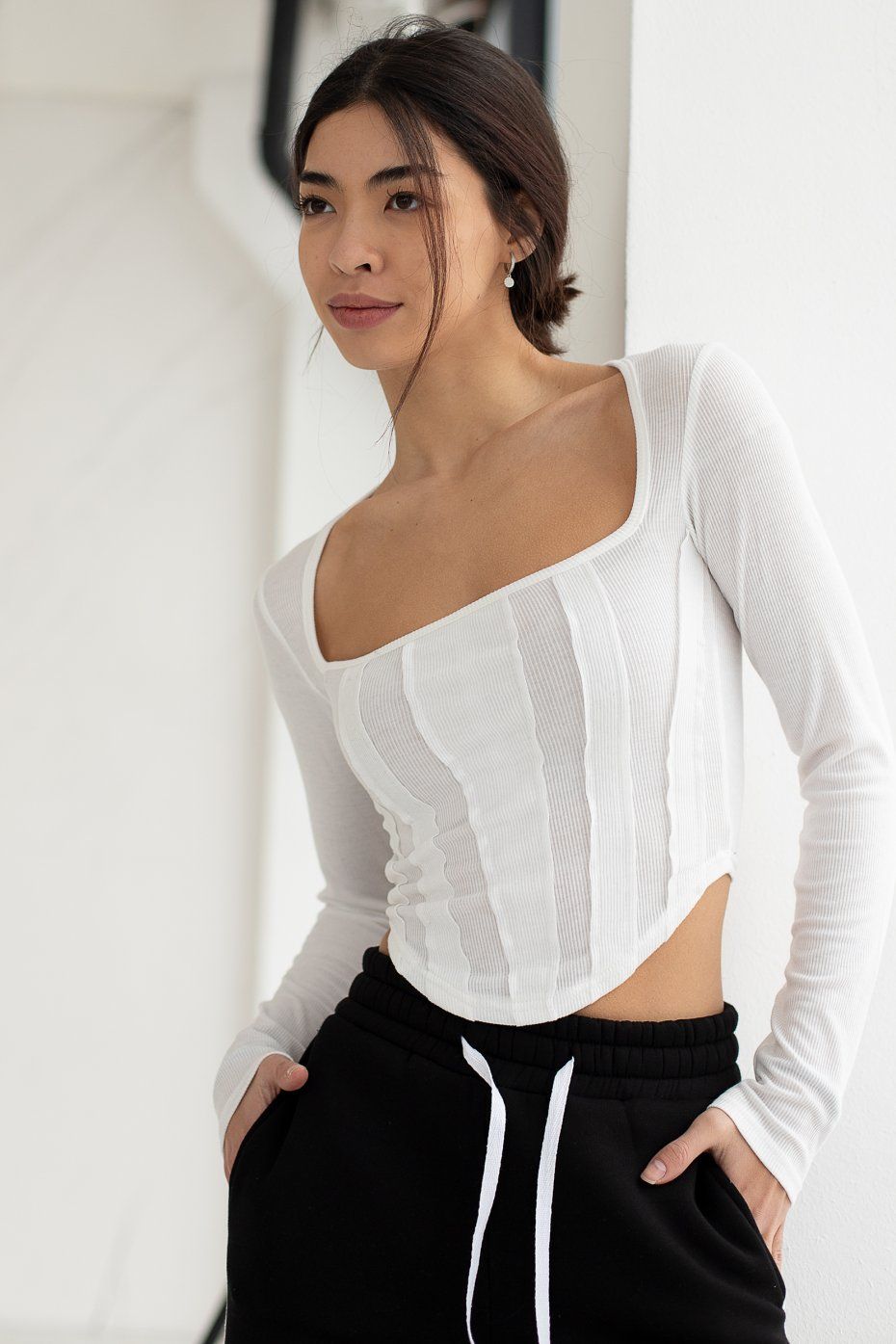 Top with imitation corset Max