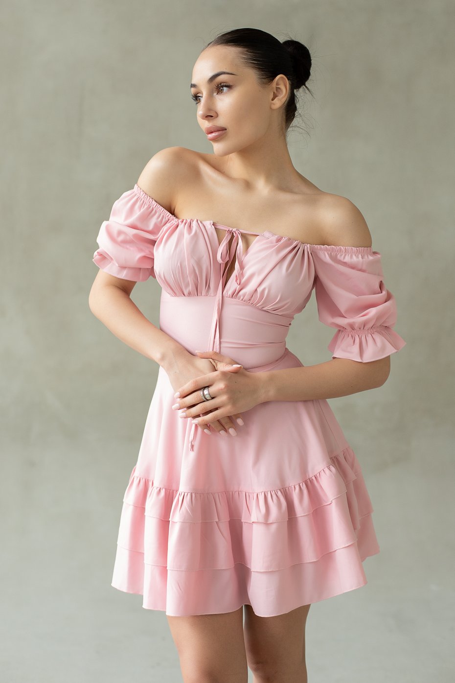 Платье Leona_2 однотон