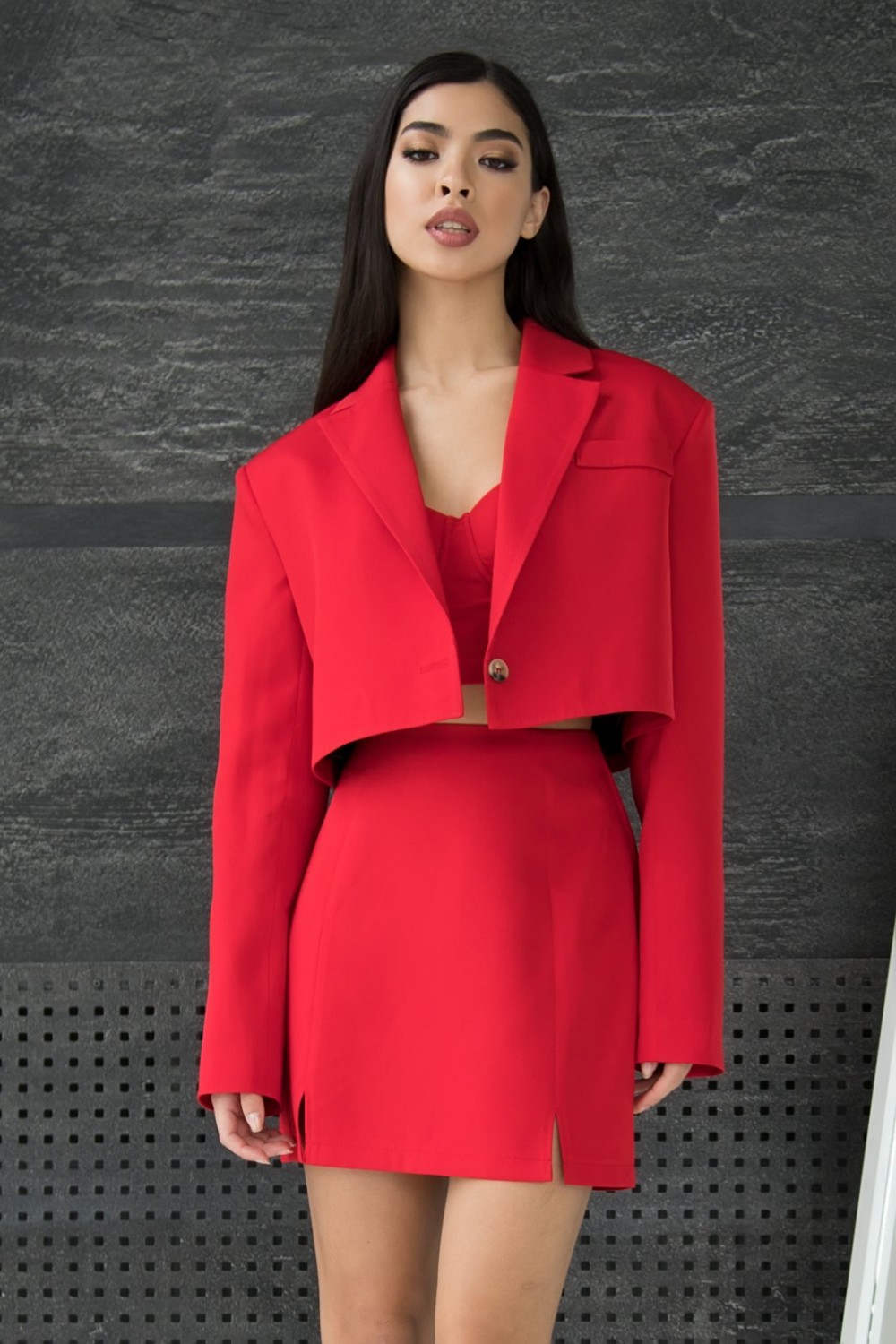 Torero suit with skirt