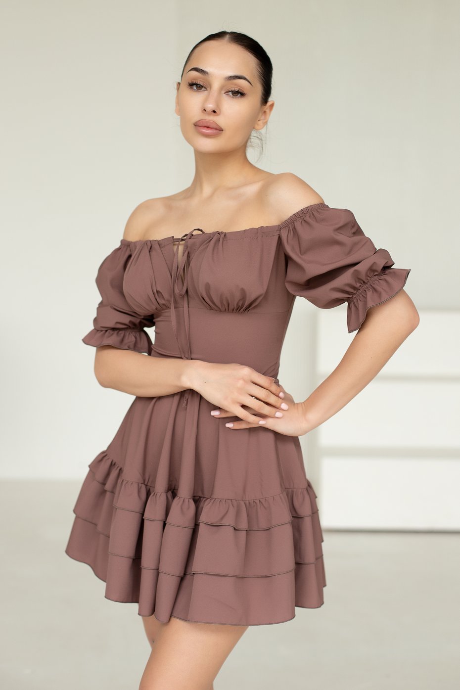 Платье Leona_2 однотон