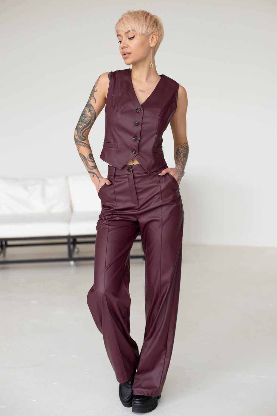 Alisa eco-leather suit