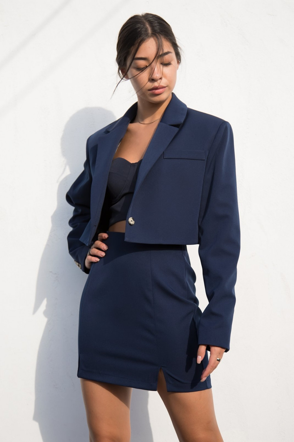 Torero suit with skirt