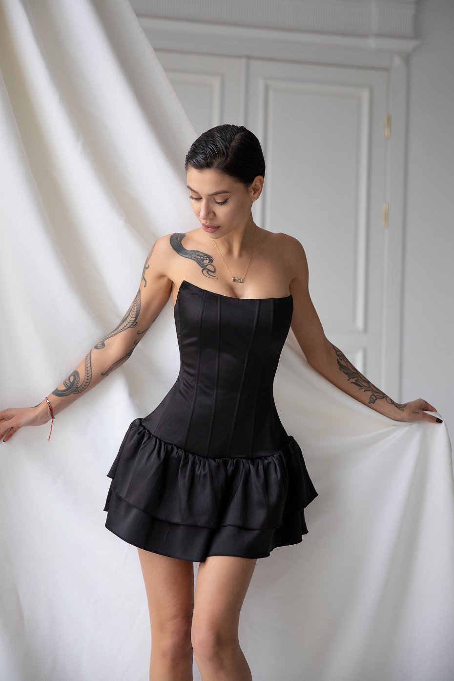 Flamingo corset dress