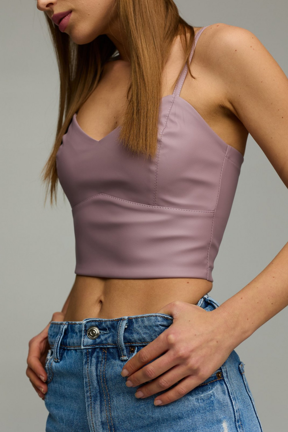 Bustier top Fit leather